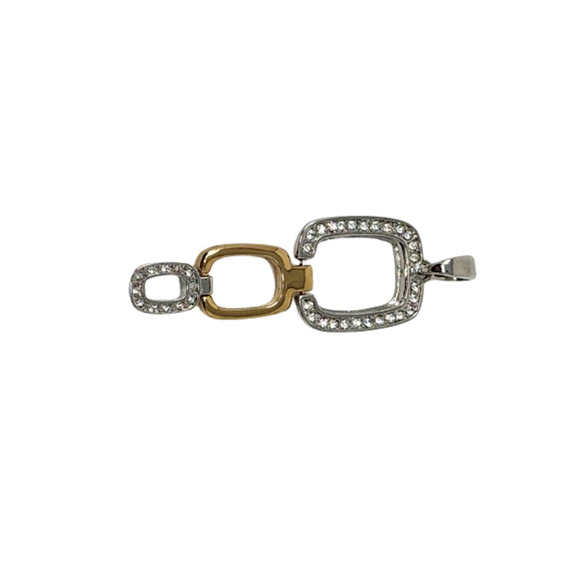 Lia Sophia "Flipout" Women's Reversible Pendant Slide for Necklaces and Chains - Picture 3 of 9